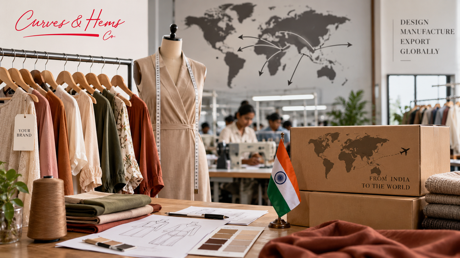Best private label clothing exporters from India – Curves & Hems Co.